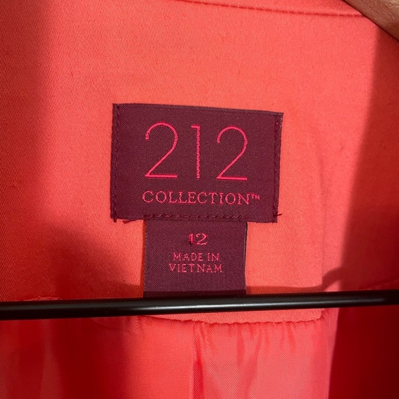 212 Collection Women’s Salmon Pink Lined Two Button Blazer Jacket Size 12 - Picture 2 of 11